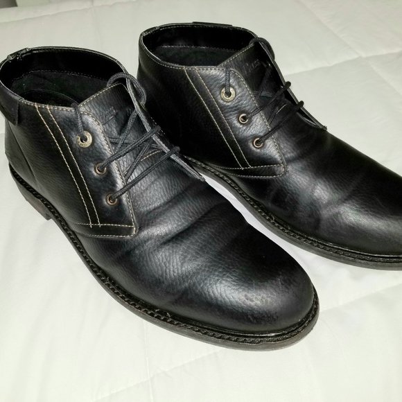 **G.H. Bass & Co. Men's Rover-Tumbled WX Chukka Boots, Black Size 11, Excellent - Picture 1 of 7